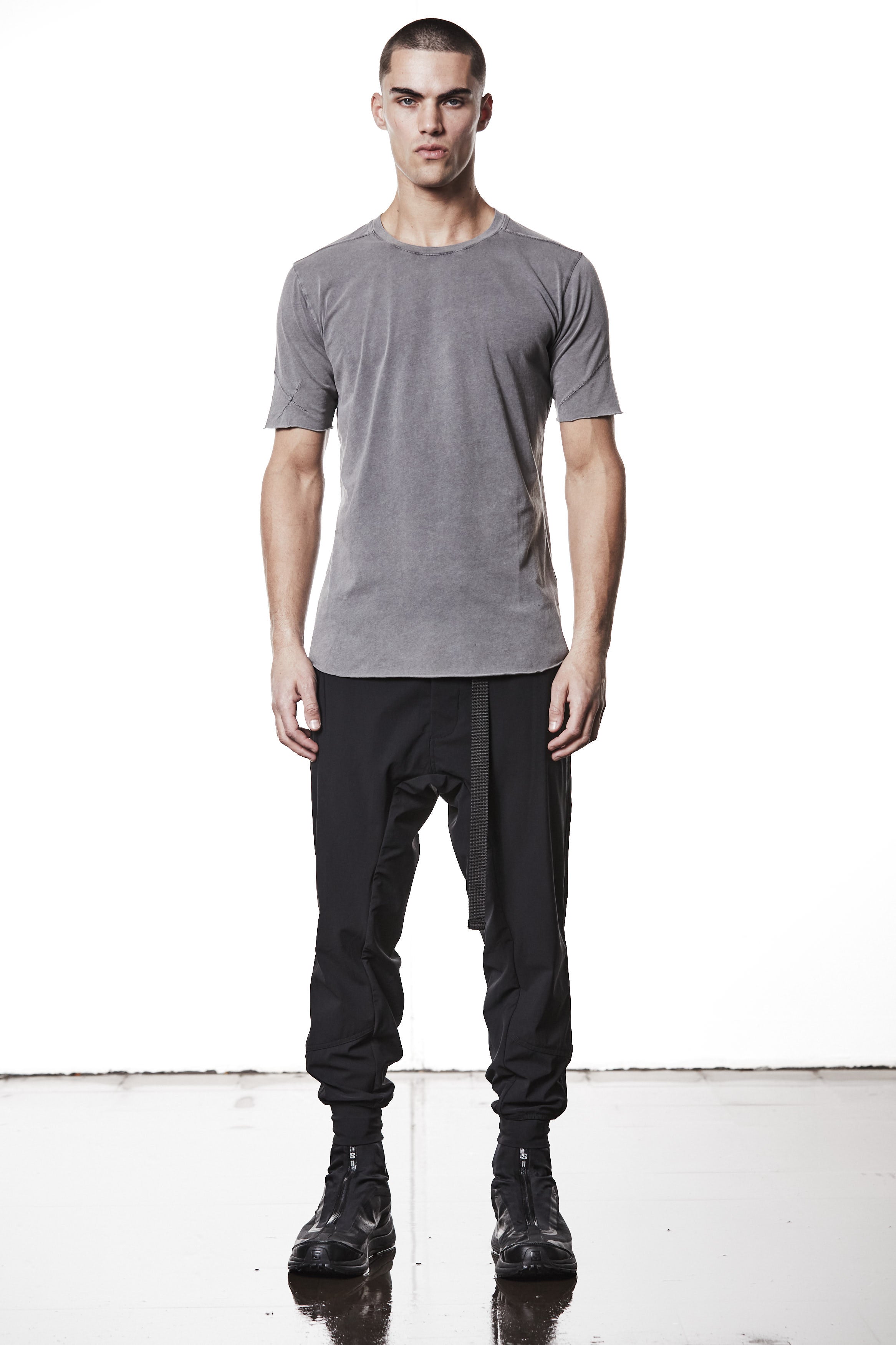 M TS 872 used grey – Fitted Short-Sleeve T-Shirt Asymmetric Back Seam - Man THOM KROM