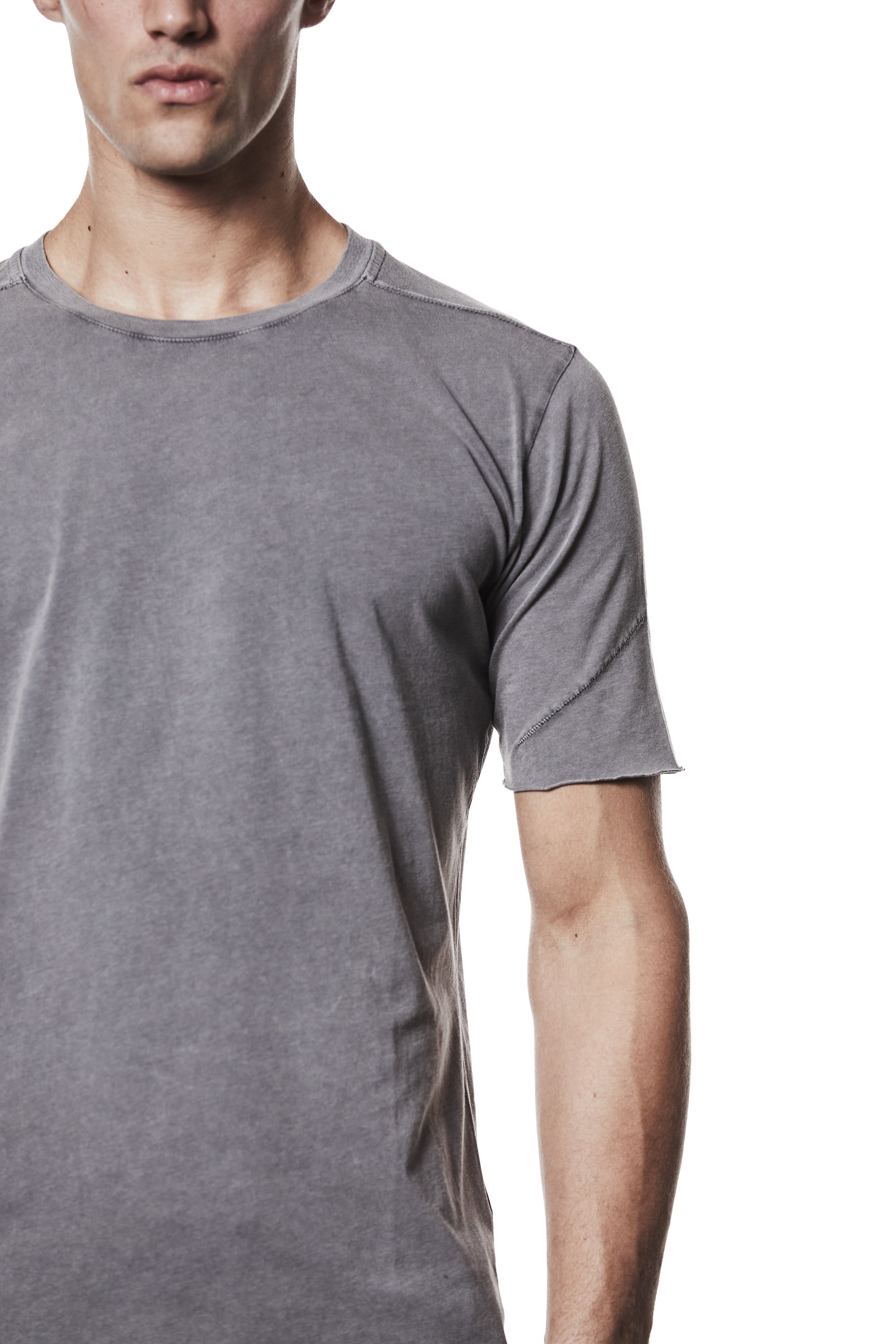 M TS 872 used grey – Fitted Short-Sleeve T-Shirt Asymmetric Back Seam - Man THOM KROM