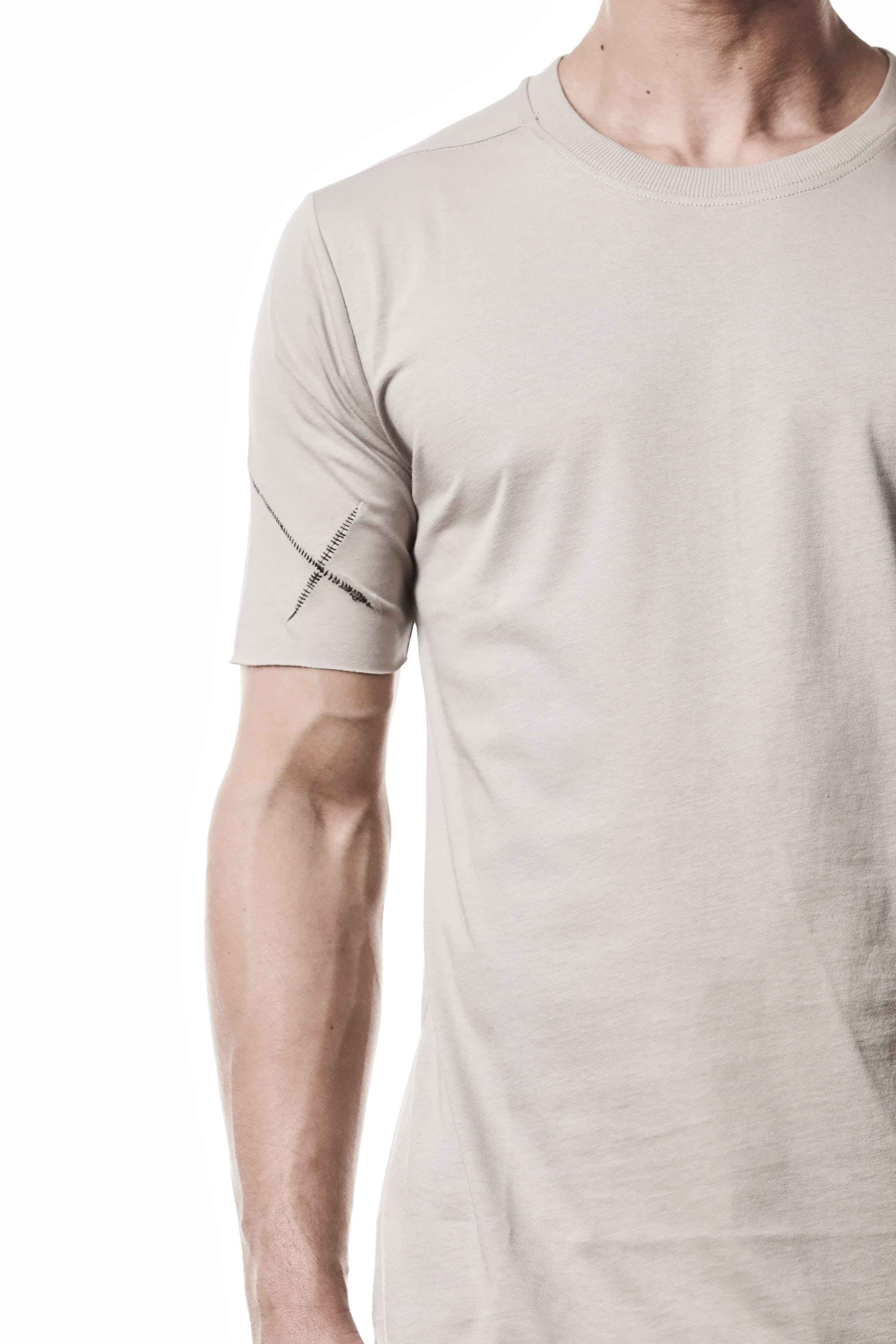 M TS 924 T-Shirt - Stone Worked Knit Cotton Rib Men's