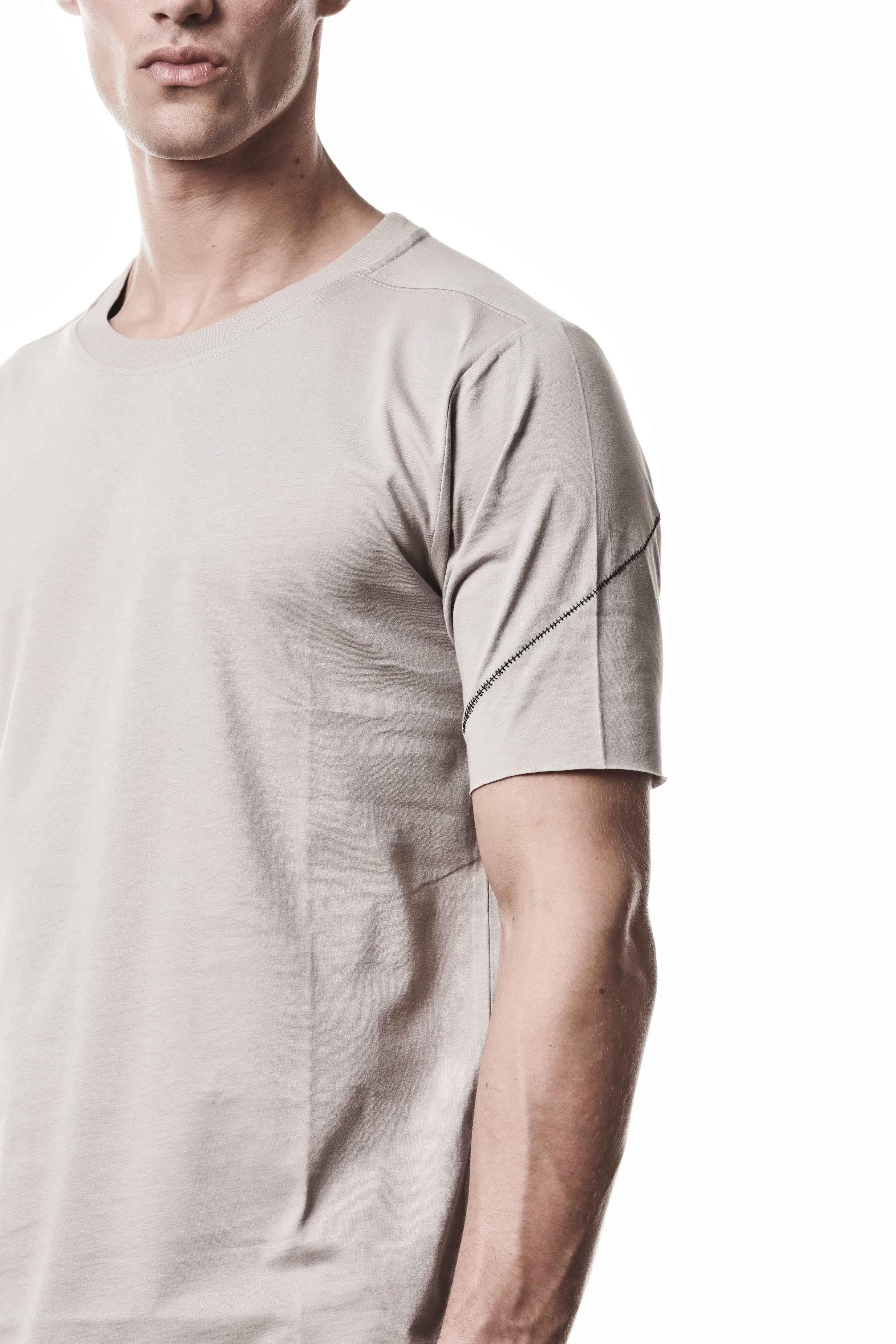 M TS 924 T-Shirt - Stone Worked Knit Cotton Rib Men's