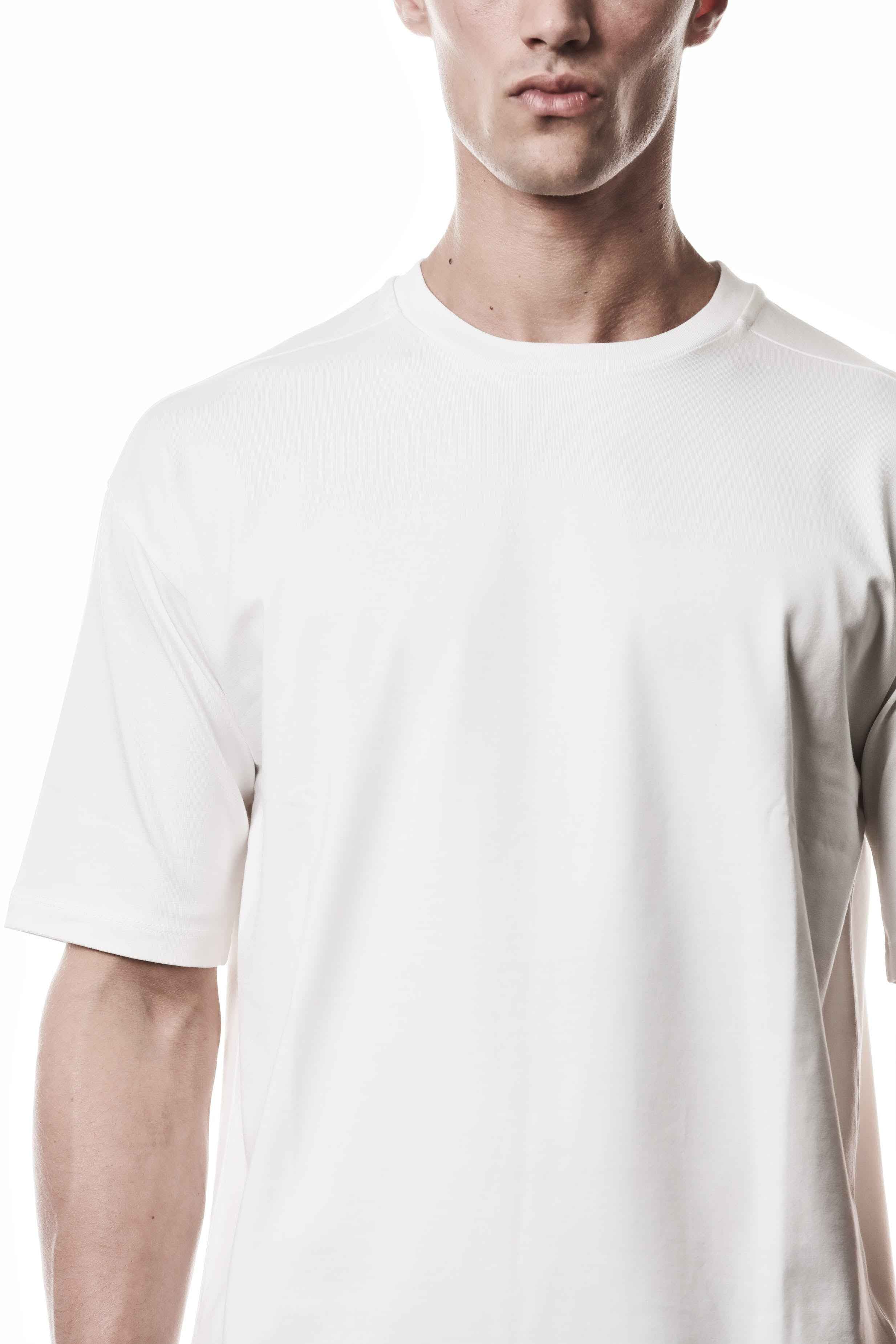 M TS 955 off white Men t-shirt worked/gewirkt