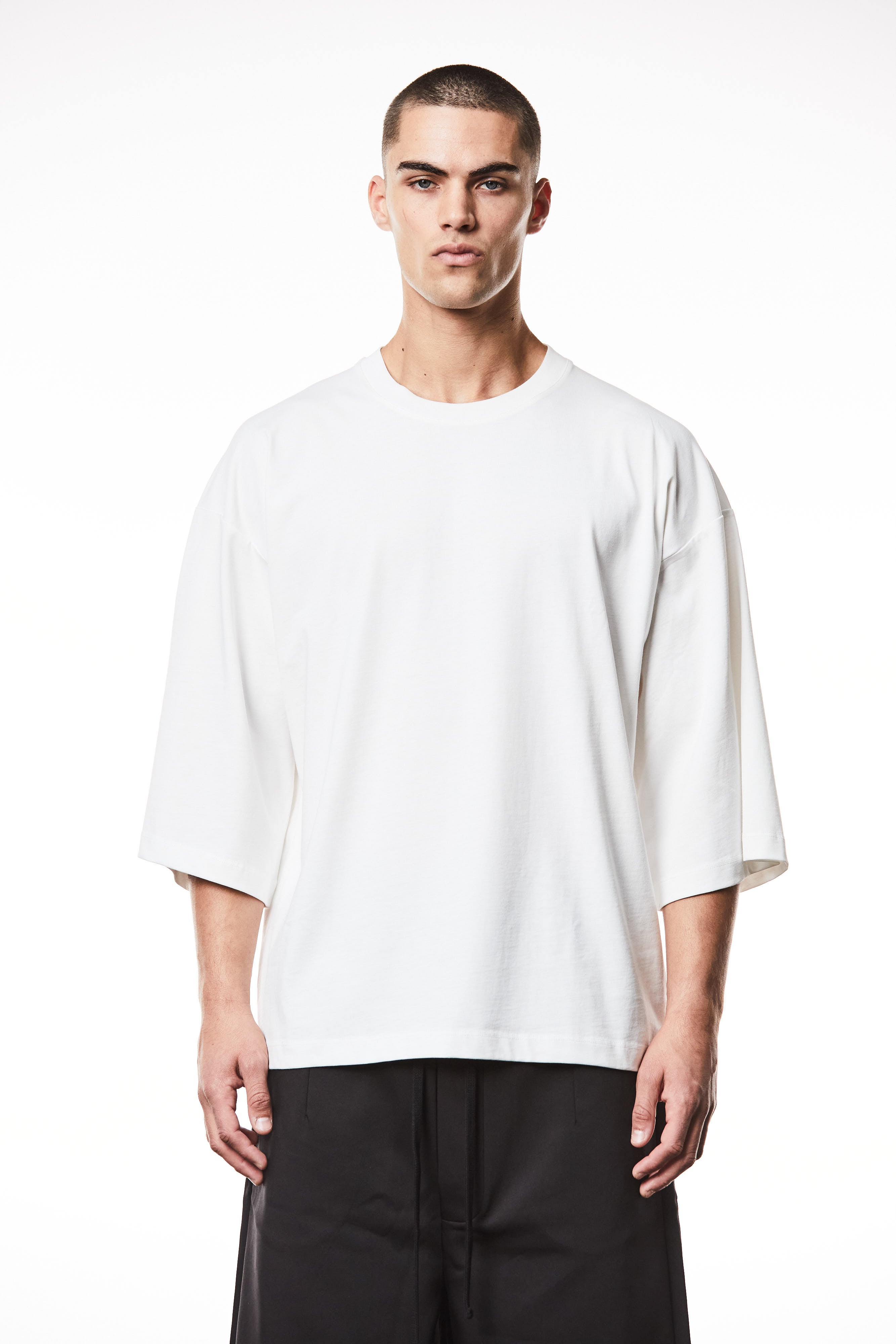 T3M TS 85225 round neck shirt oversized fit off white