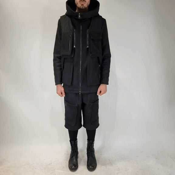 TR3B CONSPIRACY2325 BLACK Regular Cloth Coat