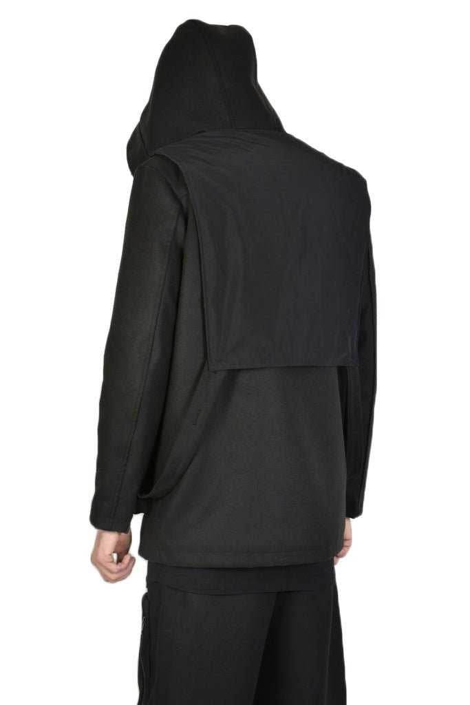 TR3B CONSPIRACY2325 BLACK Regular Cloth Coat