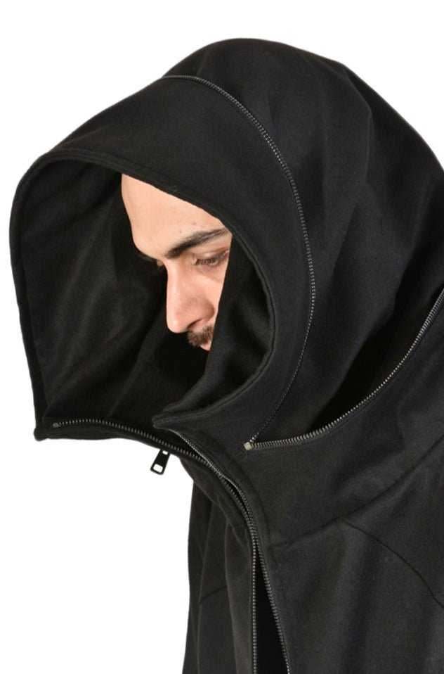 TR3B NGBIGGIE2325 BLACK Long Cloth Coat