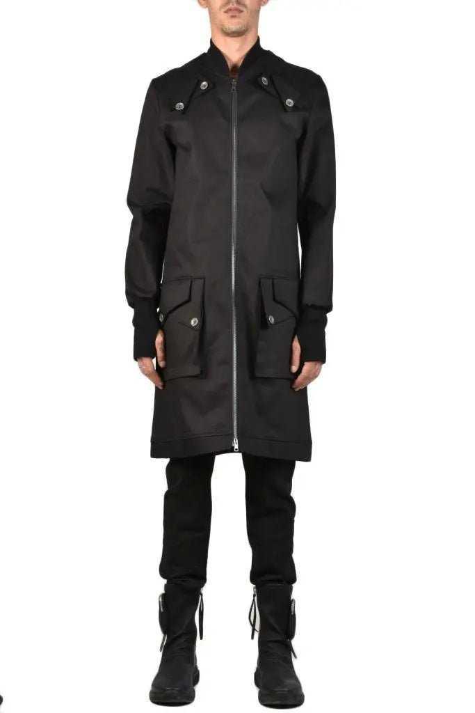 TR3B RASCAL23 BLACK Stretch Bull Jeans Regular Long Bomber