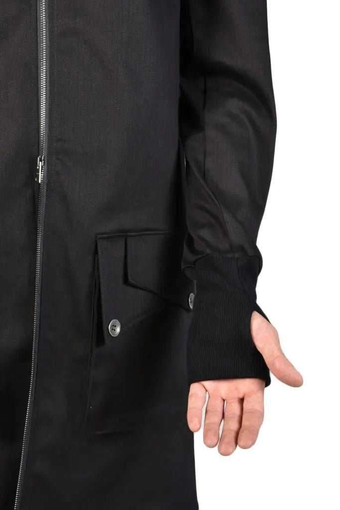 TR3B RASCAL23 BLACK Stretch Bull Jeans Regular Long Bomber