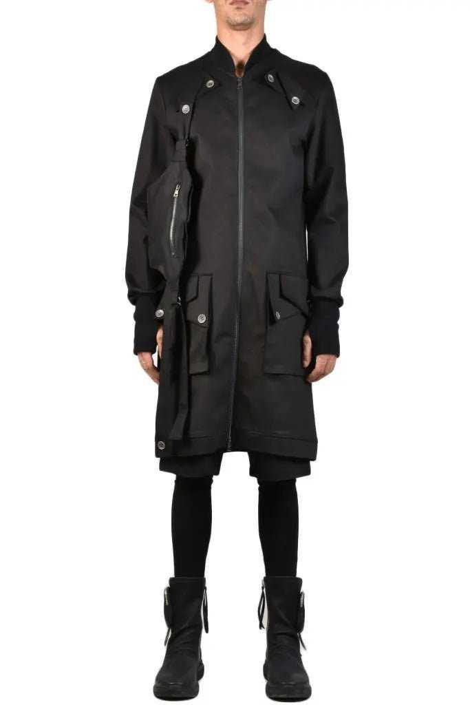 TR3B RASCAL23 BLACK Stretch Bull Jeans Regular Long Bomber