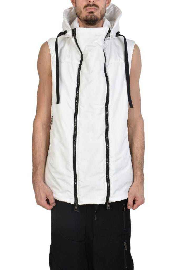 TR3P TODIE2325 Vest - White Sleeveless Down Insulated Lightweight Warm Italian Men's