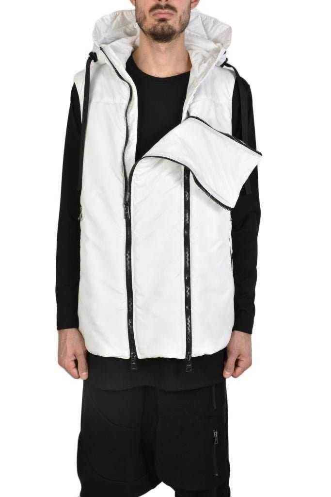 TR3P TODIE2325 Vest - White Sleeveless Down Insulated Lightweight Warm Italian Men's