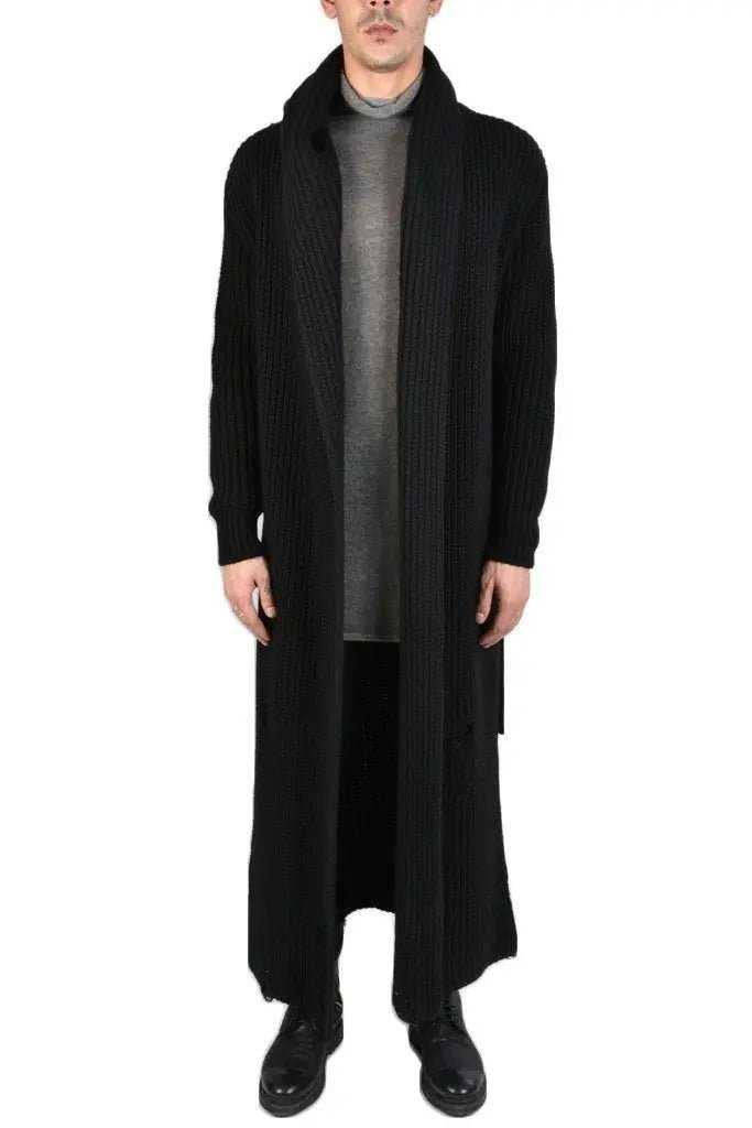 TR4J HOXLA2325 BLACK knit long cardigan