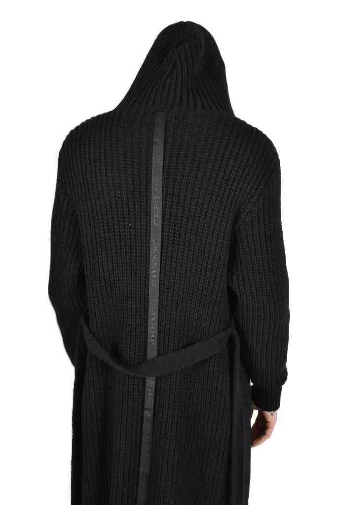 TR4J HOXLA2325 Black Knit Long Cardigan - Italian Layering Essential