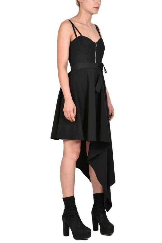 TR4O GIOVE23 BLACK Technical Stretch Dress