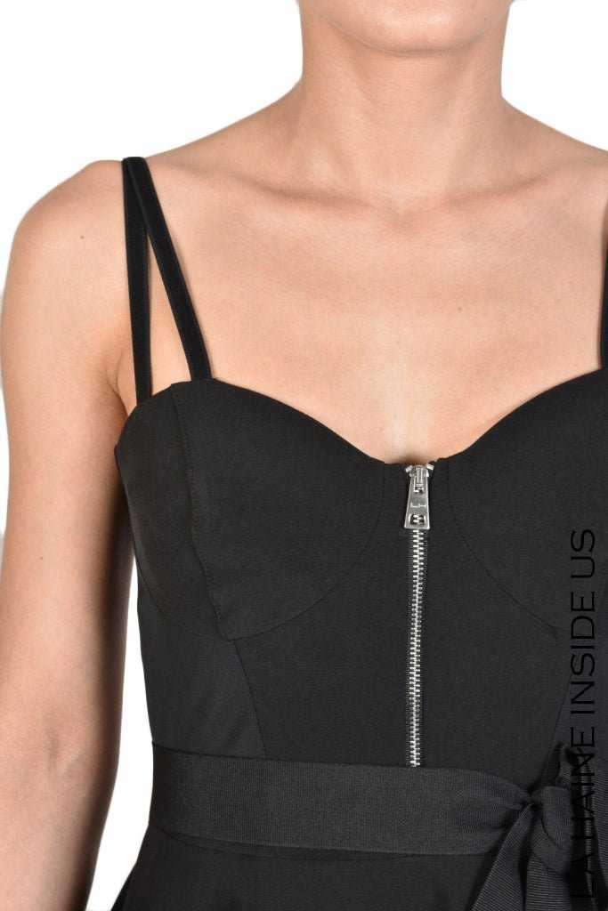 TR4O GIOVE23 BLACK Technical Stretch Dress