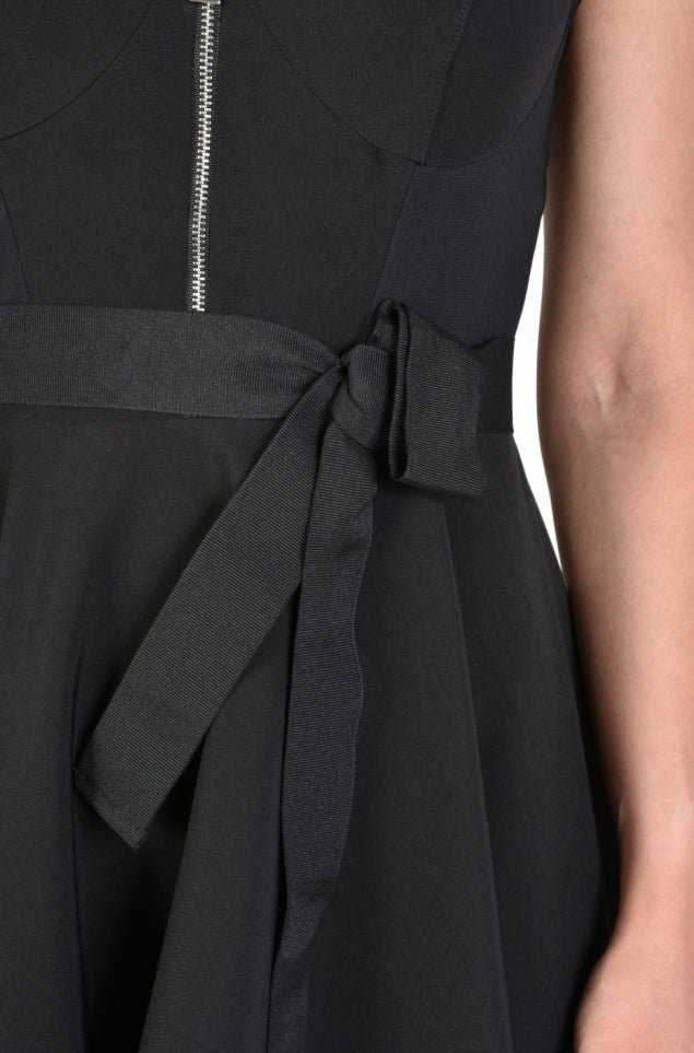 TR4O GIOVE23 BLACK Technical Stretch Dress