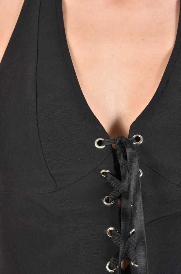 TR4O PLYMOUTH23 BLACK Stretch Bustier