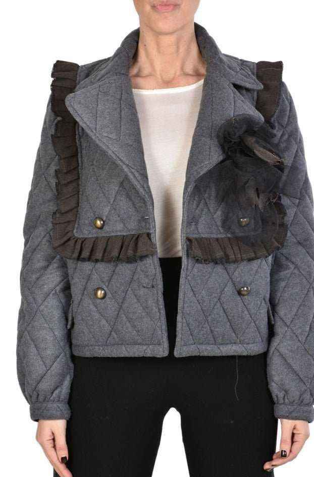 A39B SM25TEPHRA1 Polyester-Viscose Sport Jacket – Grey