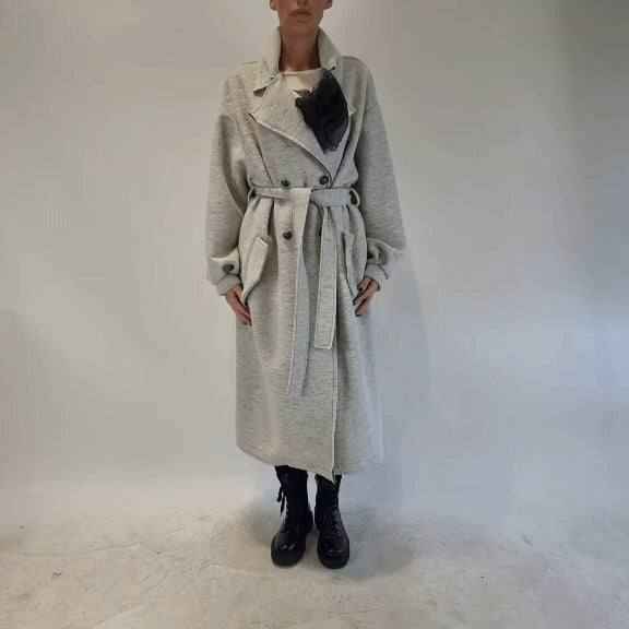 A39B SM5825 Wool Cotton Asymmetric Jacket – Butter Yellow