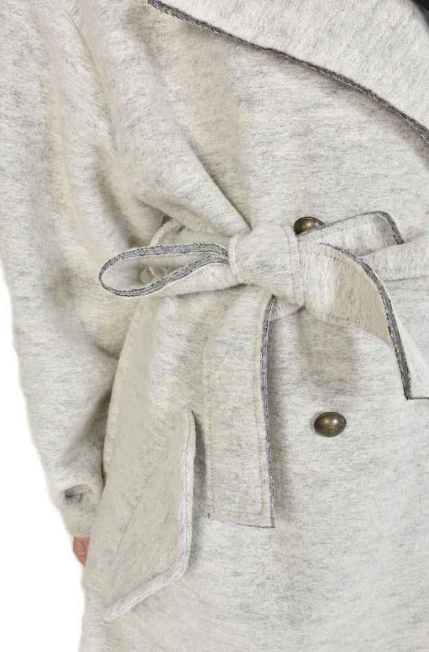 A39B SM5825 Wool Cotton Asymmetric Jacket – Butter Yellow