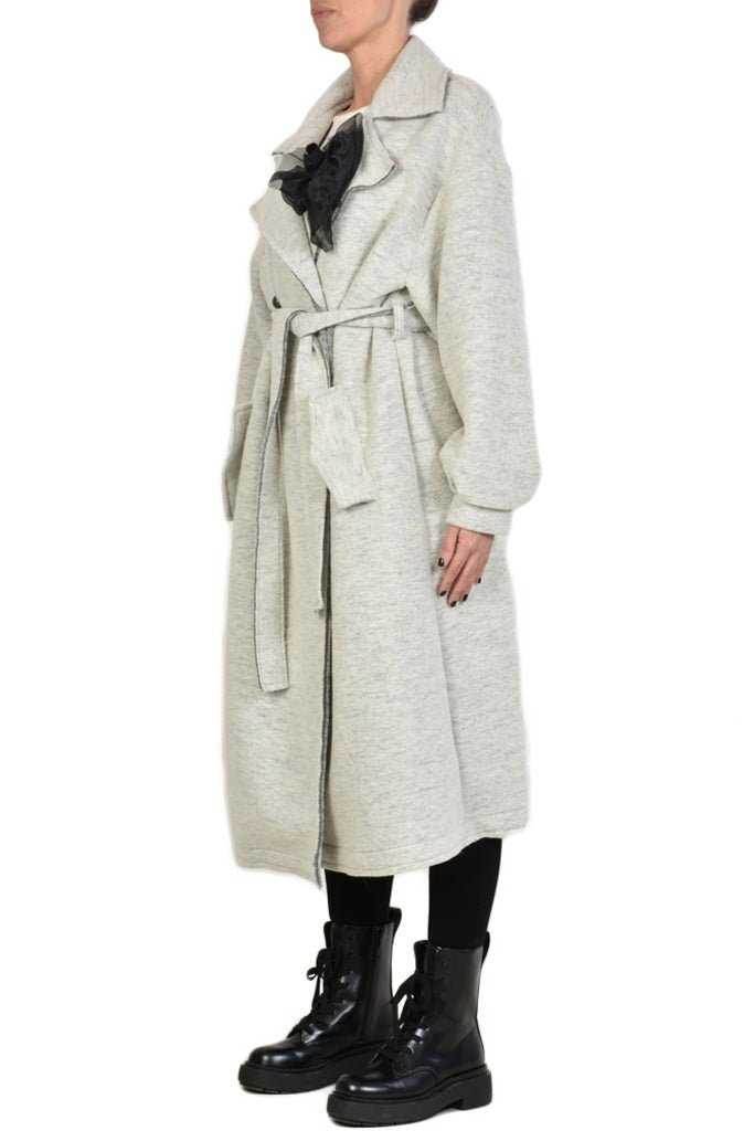 A39B SM5825 Wool Cotton Asymmetric Jacket