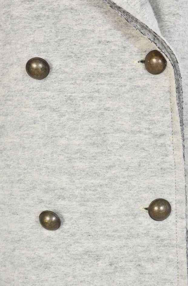 A39B SM5825 Wool Cotton Asymmetric Jacket – Butter Yellow