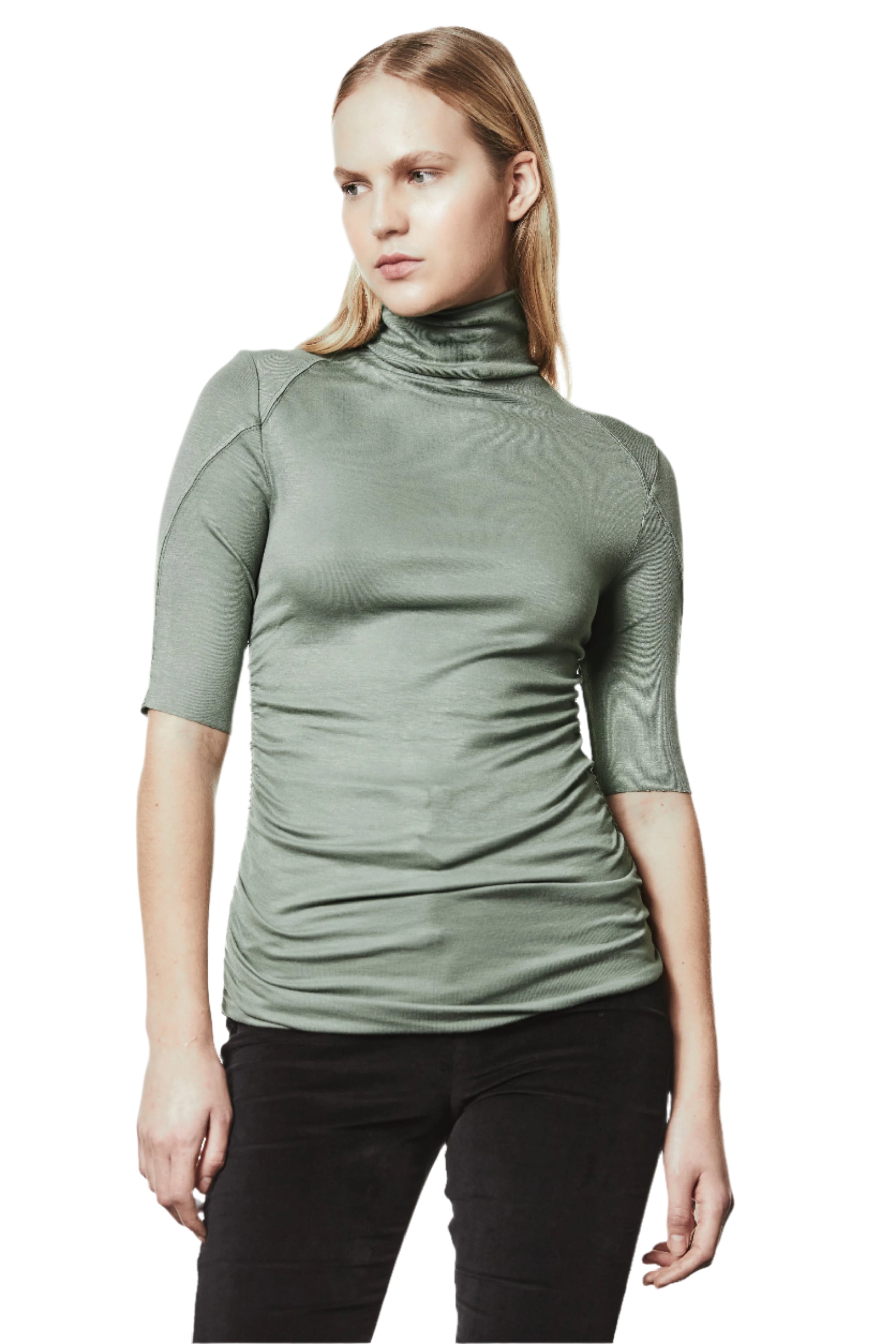 W TS 60326 TOP WOMEN DAY GREEN TEPHRA
