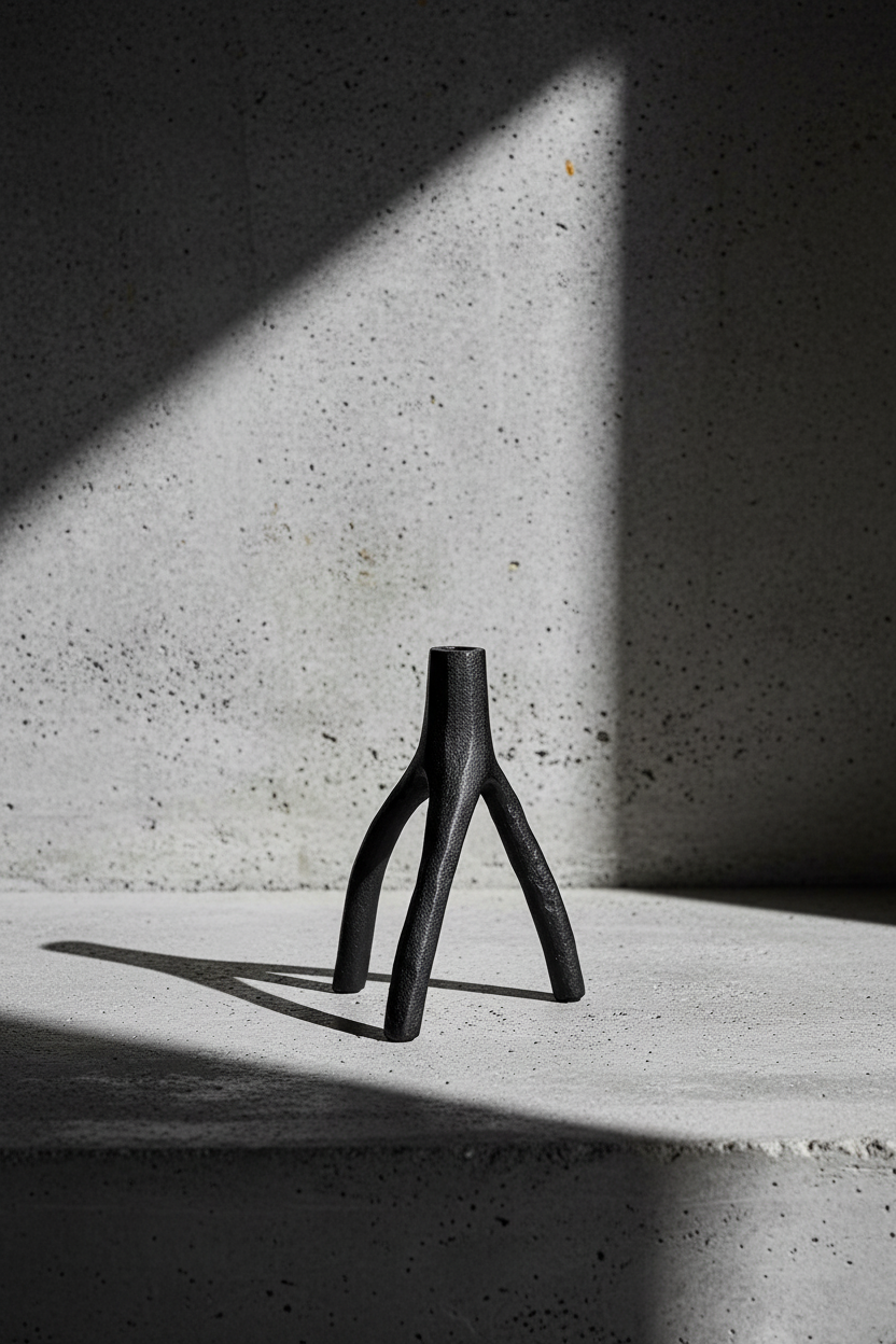 Black cast iron branch holder 2