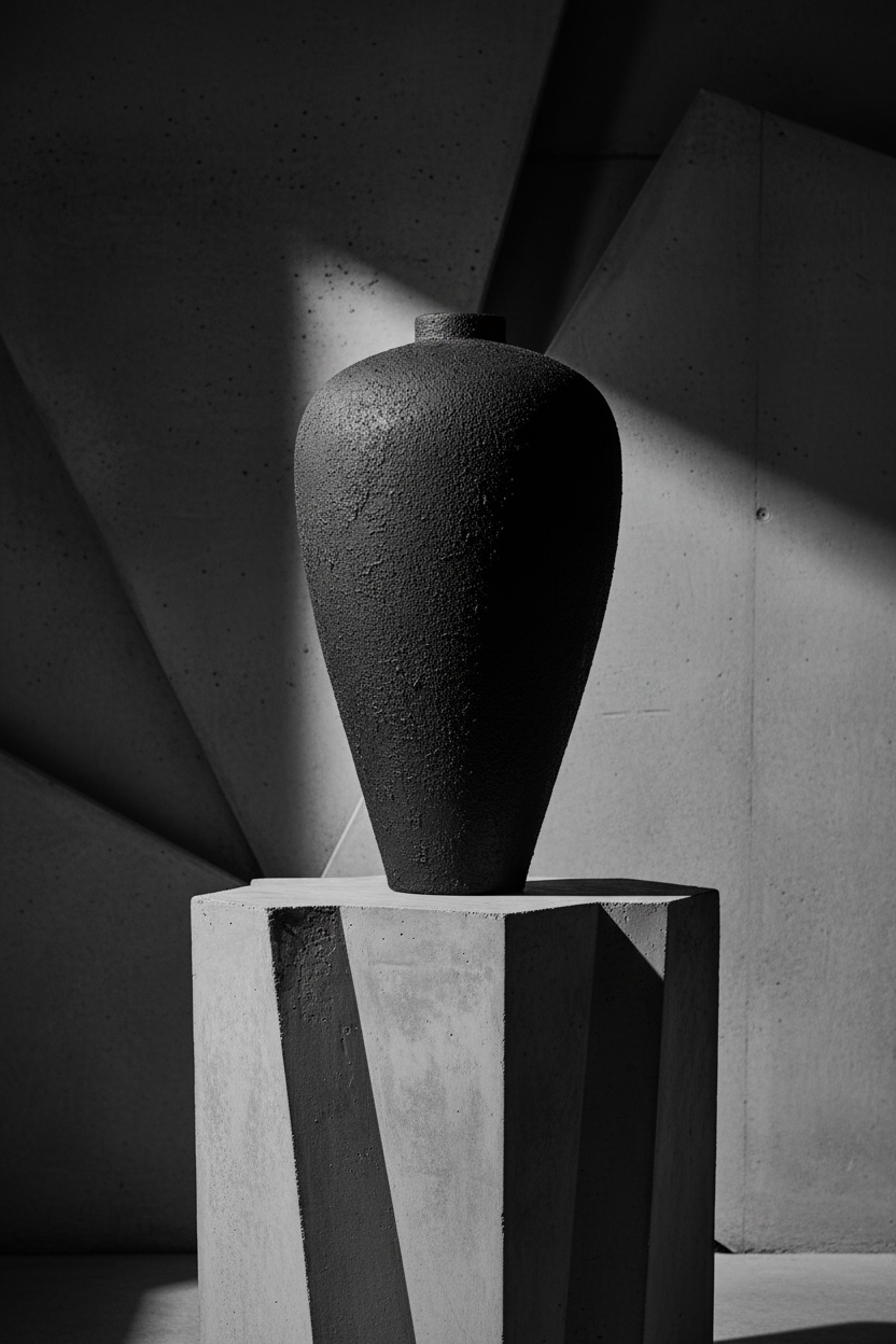 Black Luna vase 100 5