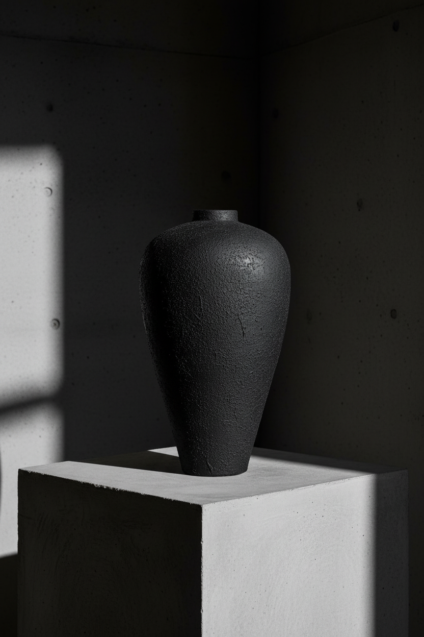 Black Luna vase 80 5