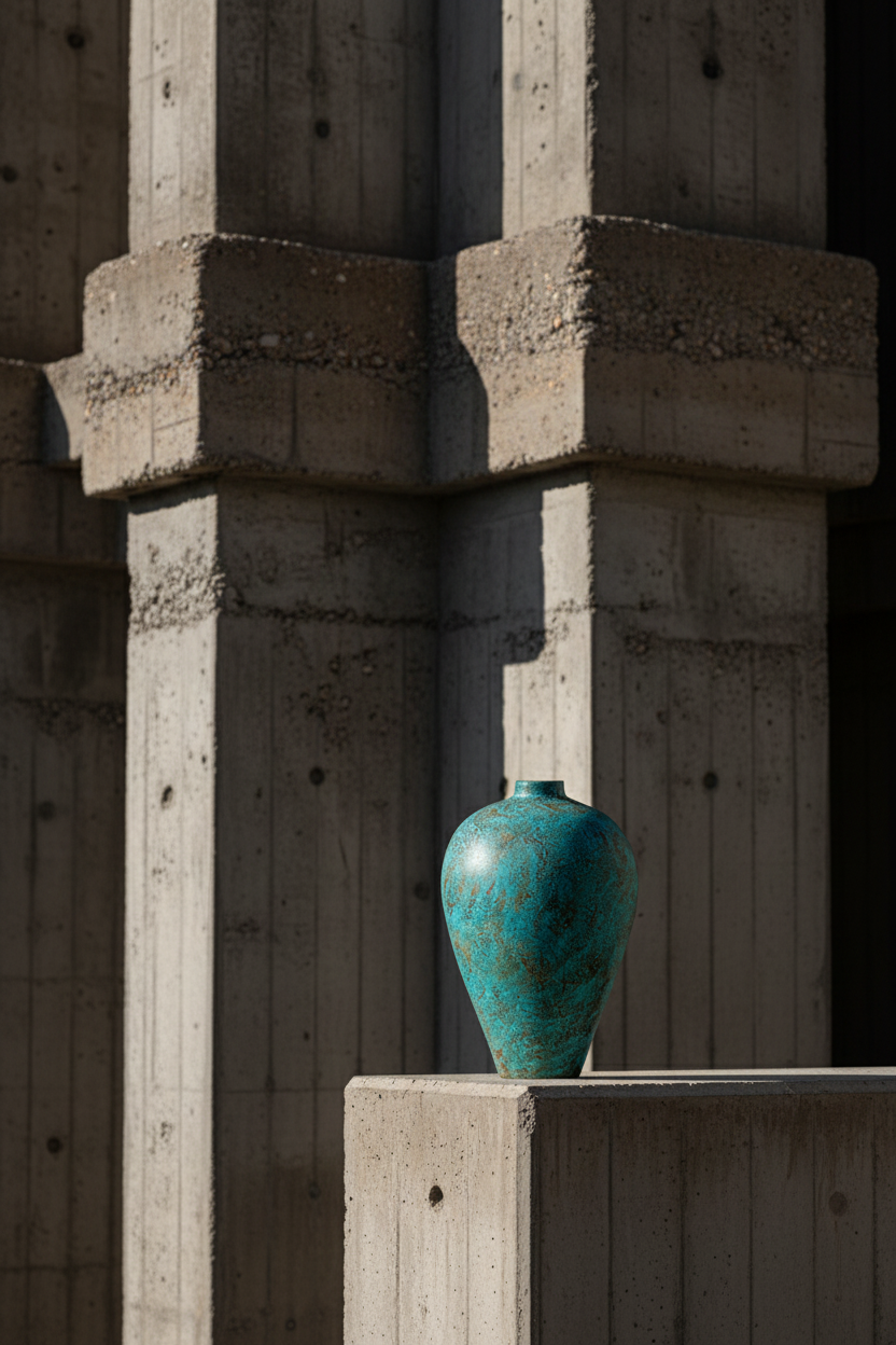 Turquoise vase portrait 4