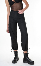 A34Z LW68825 TROUSER Rubberized Technical Fabric﻿ Stretch Black