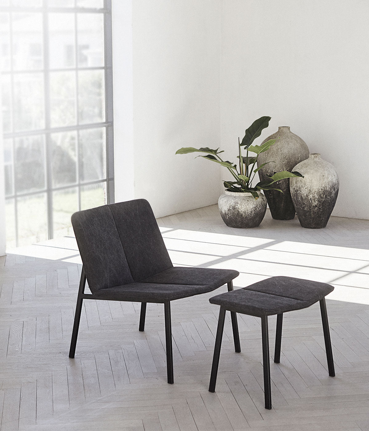 MUUBS Jar Story 60 - Grey Terracotta - Ø39xH60 cm