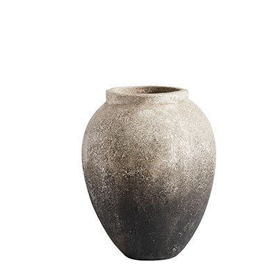 MUUBS Jar Story 28 - Grey Terracotta - Ø23xH28 cm