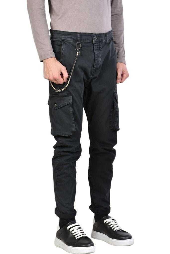 2CR8023X Stylish black trousers 147 Pants trousers men xagon TEPHRA