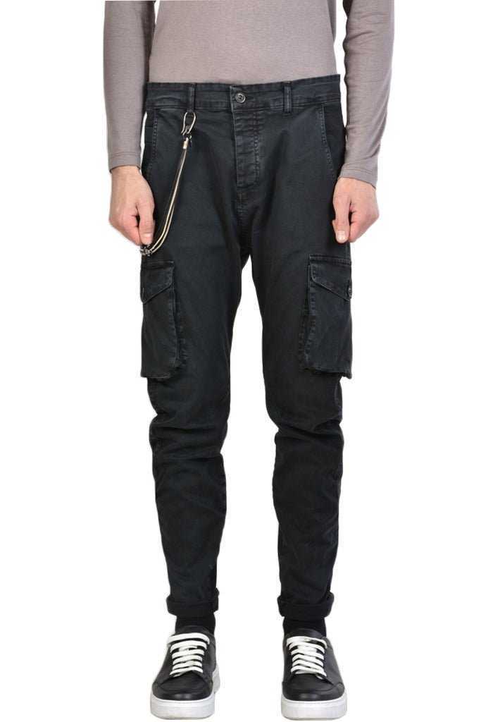 2CR8023X Stylish black trousers 147 Pants trousers men xagon TEPHRA