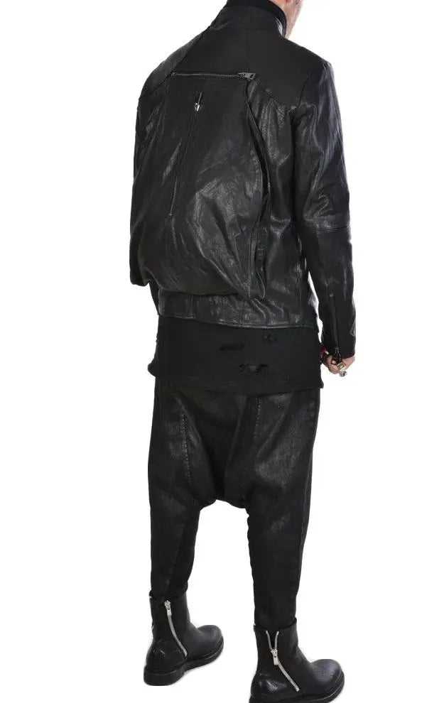 3B DEDA19 BLACK Leather Jacket 1 693 LEATHER JACKET Jackets LA HAINE INSIDE US TEPHRA