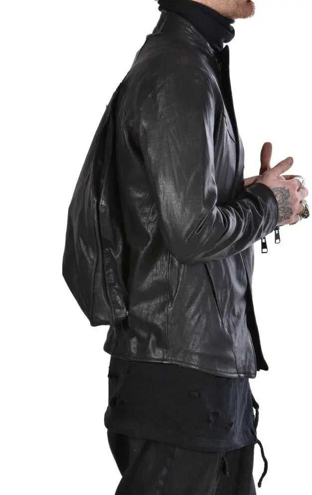 3B DEDA19 BLACK Leather Jacket 1 693 LEATHER JACKET Jackets LA HAINE INSIDE US TEPHRA