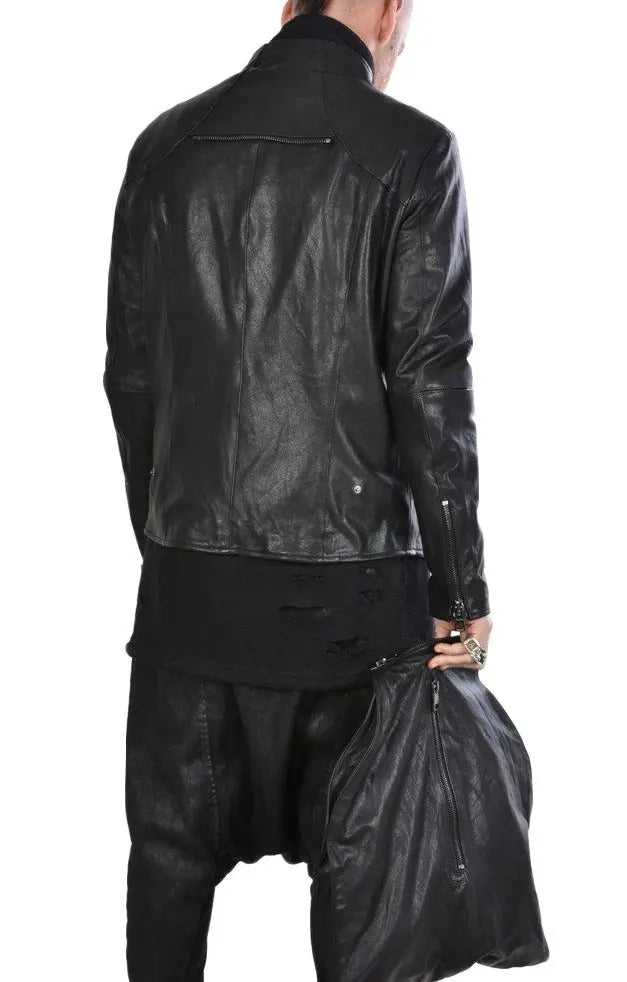 3B DEDA19 BLACK Leather Jacket 1 693 LEATHER JACKET Jackets LA HAINE INSIDE US TEPHRA