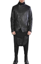 3B DEDA19 Black leather jacket