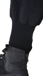 A33B LM18025 PANTALONE Cargo Over Cotone Operato 530gr. Nero