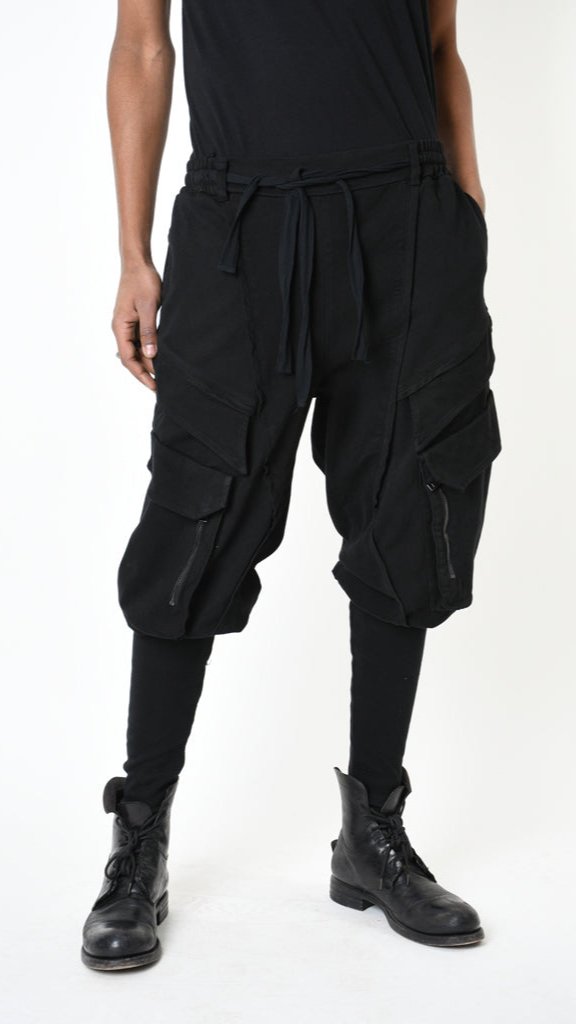 A33B LM19125 TROUSER Cargo Cotton Stretch Dyed Hot Black 248.00 Cardigan LA HAINE INSIDE US TEPHRA