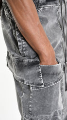 A33B M104125 TROUSER Cargo Cotton Stretch Marmorized Grey