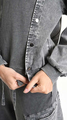 A33B M104525 FLEECE Comfort Cotton Stretch Marmorized UNISEX U Grey