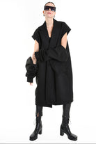 3B M1114 COAT Over Cloth UNISEX  Black LA HAINE INSIDE US