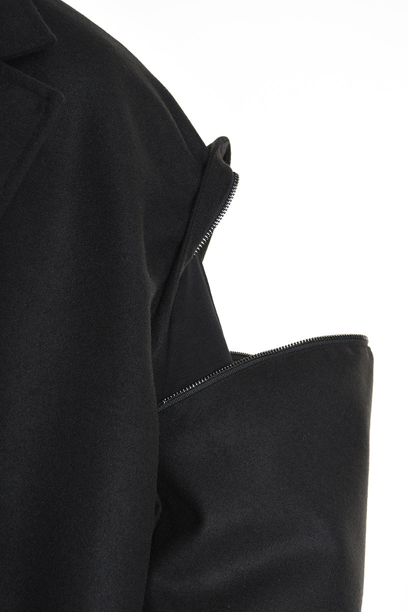 3B M1114 COAT Over Cloth UNISEX  Black LA HAINE INSIDE US