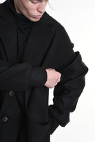 3B M1114 COAT Over Cloth UNISEX  Black LA HAINE INSIDE US