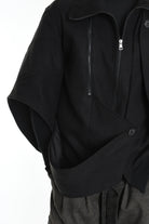 3B M1115 SPORT JACKET Over Cloth UNISEX D Black LA HAINE INSIDE US