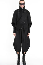 3B M1115 SPORT JACKET Over Cloth UNISEX D Black LA HAINE INSIDE US