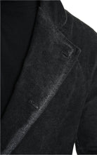 3B M1116 JACKET Regular Fit in Cold-Dyed Velvet, Black. LA HAINE INSIDE US
