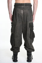 3B M1117 TROUSER Over Cotton Stretch & Velvet Dyed Cold Mud MAN LA HAINE INSIDE US